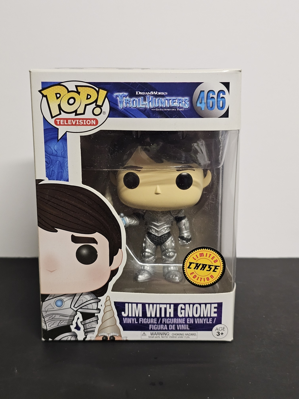 Funko Pop Trollhunters Jim with Gnome 466 Chase Limited Edition